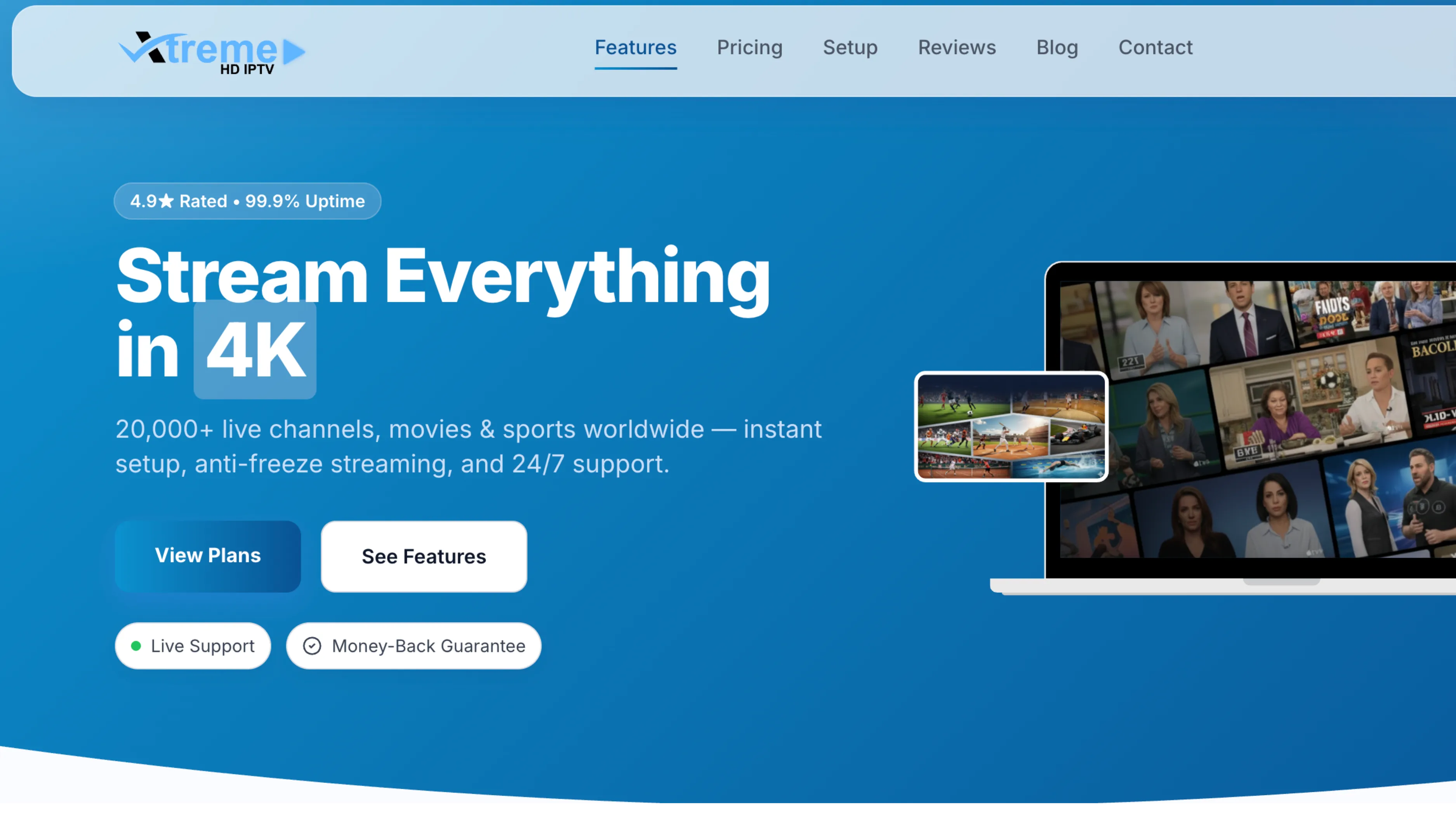 Enjoy streaming with Xtreme HD IPTV on Firestick in 4K